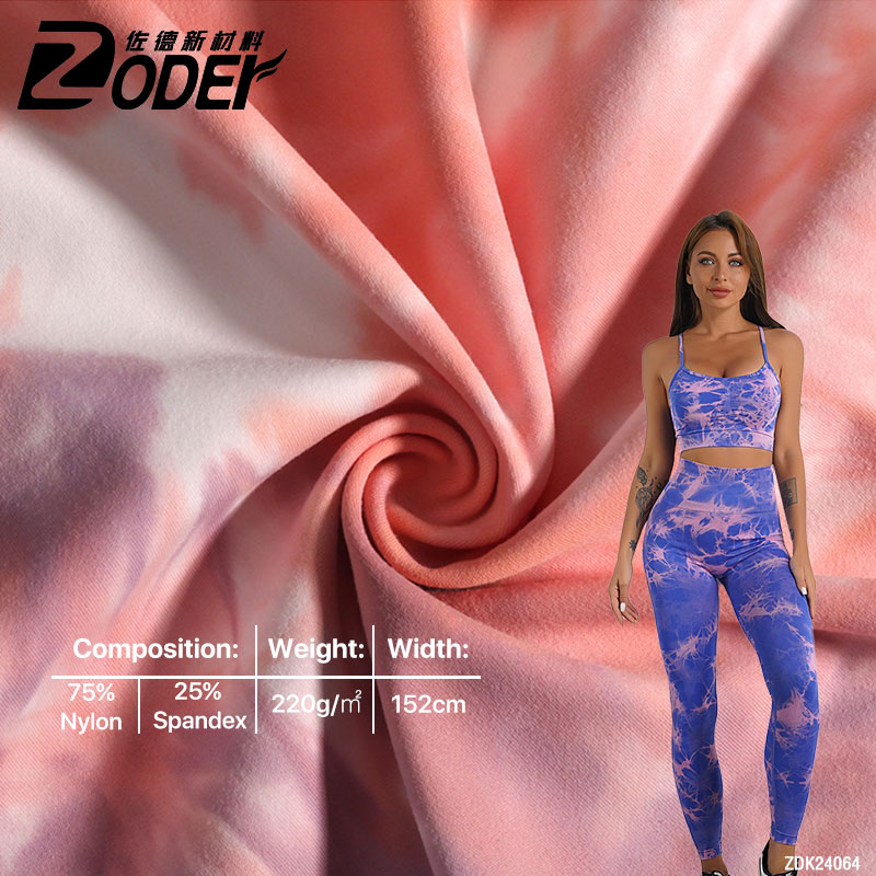 High End Yoga Tie Dye Fabric